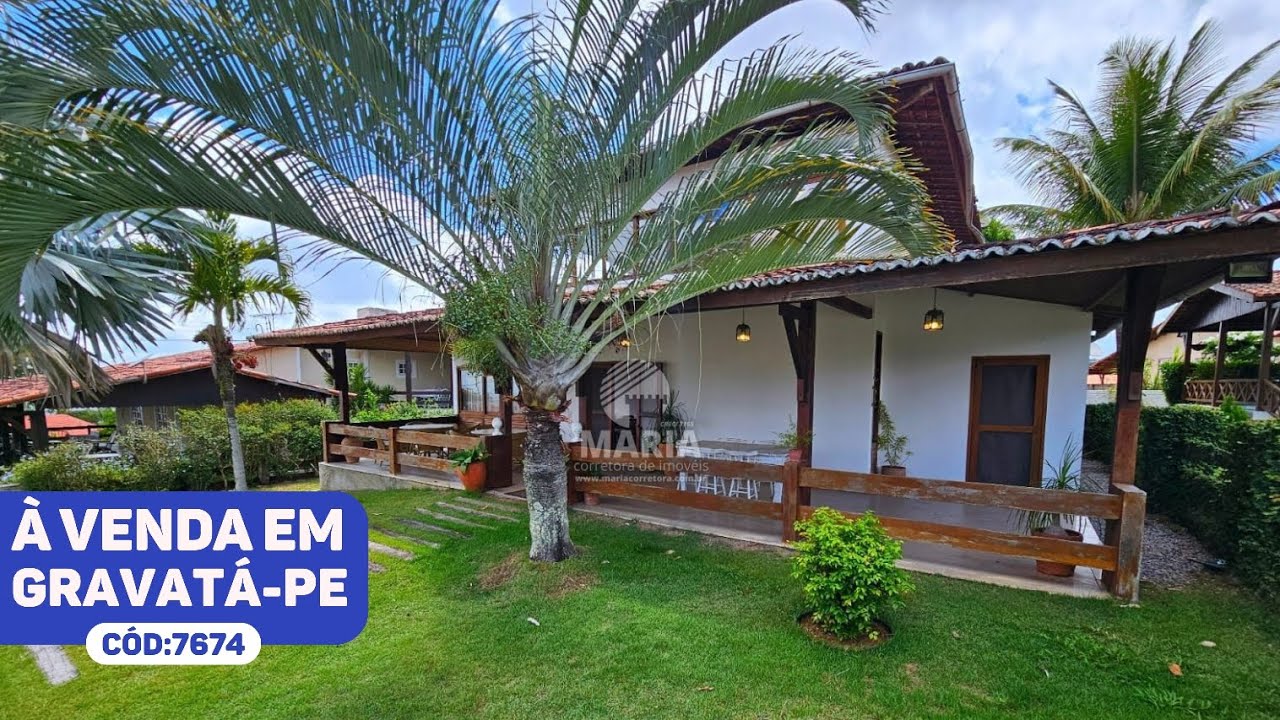 CASA À VENDA EM CONDOMÍNIO FECHADO GRAVATÁ-PE DE R$1.100.000 POR R$850.000