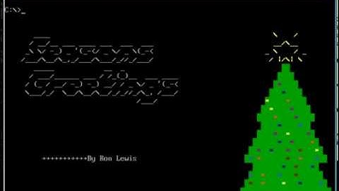 16-Bit Assembly Language - Seasons Greetings