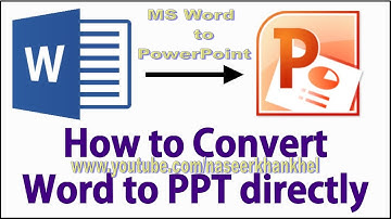 Convert Word Document into Powerpoint 2007 Slides in Urdu