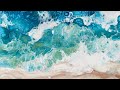 DANIA BEACH - Pearl Dutch Beach Pour | Acrylic Painting | Tutorial