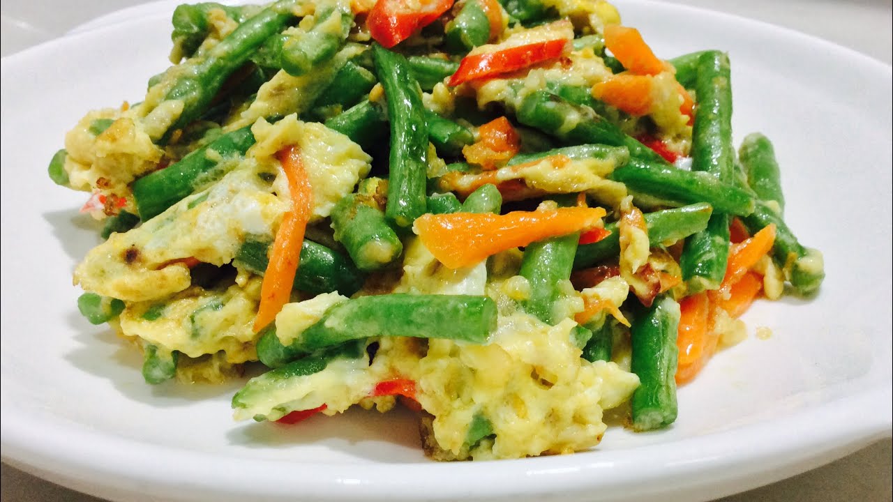 Stir Fried Green Beans With Eggs YouTube