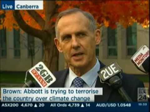 Greens Leader Bob Brown and Deputy Leader Christine Milne held a press conference in Canberra after the Multi-Party Climate Change Committee meeting, on Tuesday May 17th.