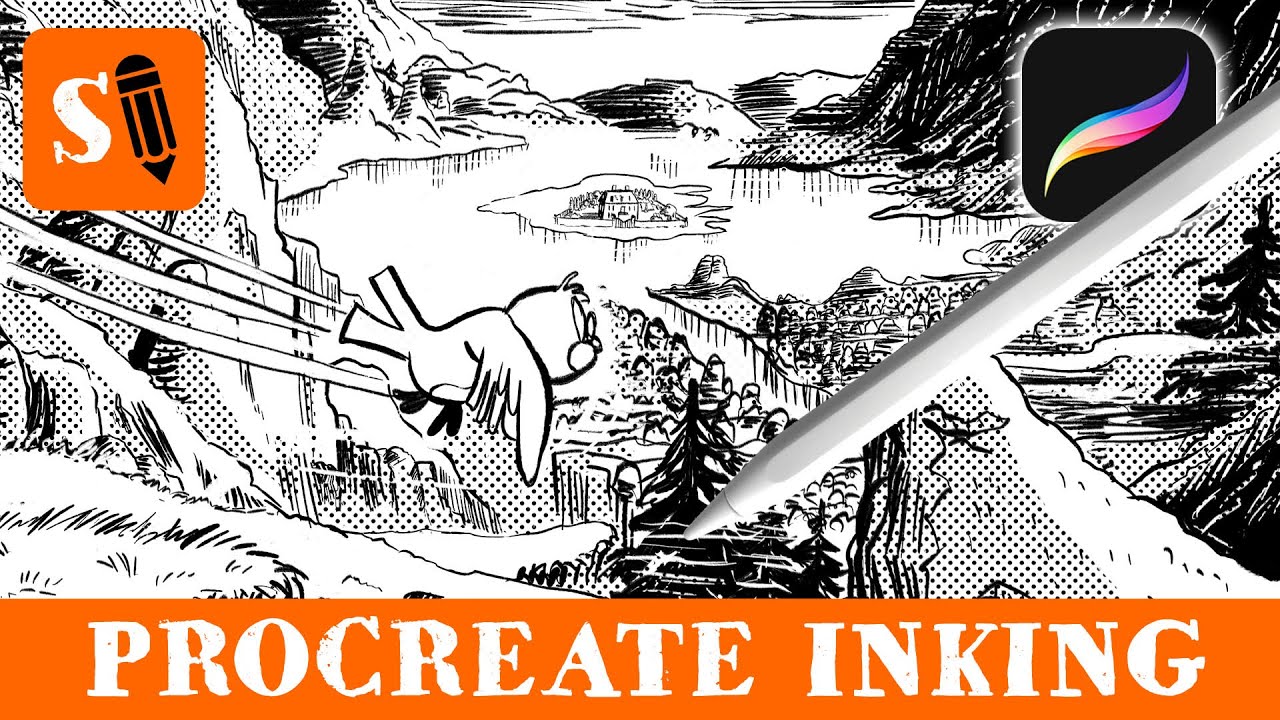 Procreate Inking Comic Kwab and the Fridgedair Page 2