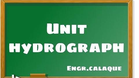 Unit Hydrograph