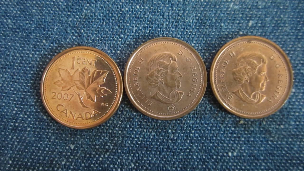 Coin collection Canada 1 cent 1999 YouTube