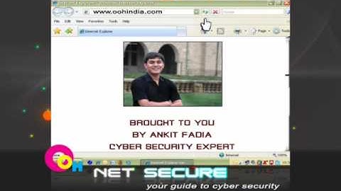 Ankit Fadia on OOH Media Screens -  Basic Best Security Practices for Average Internet Users Part 2