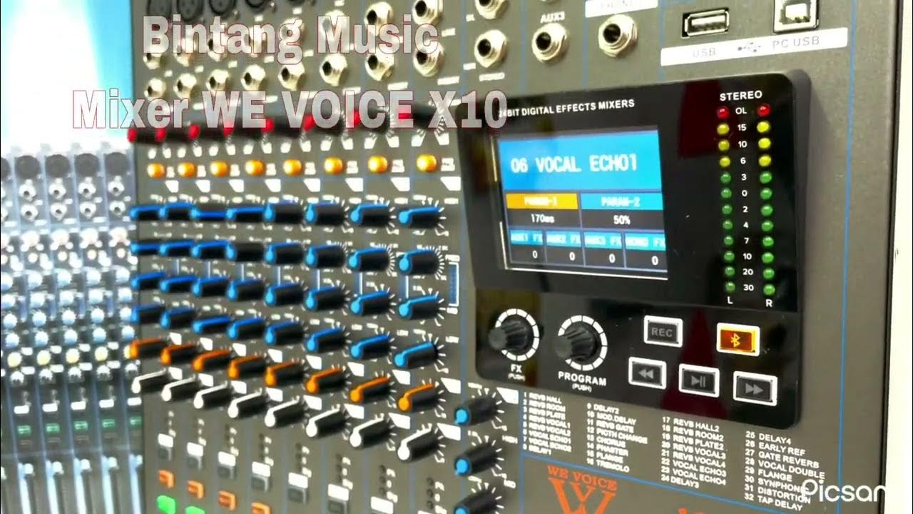 Mixer digital We Voice X10 YouTube