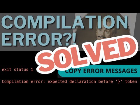 expected declaration before '}' token [SOLVED]