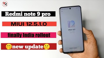 🤭 finally Redmi note 9 pro MIUI 12.5 new update rollout in India,🇮🇳😍😍