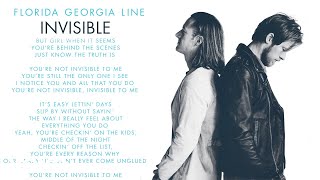 Florida Georgia Line - Invisible (Lyric Video)