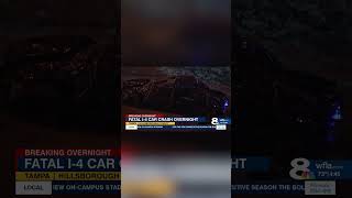 Crash on I-4 kills driver, injures passenger #news #florida #tampa