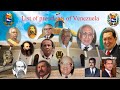 List of presidents of Venezuela