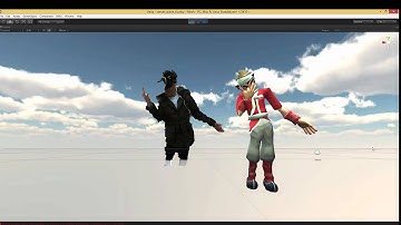 Kinect v2 body avatar controlling with Leap Motion finger tracking