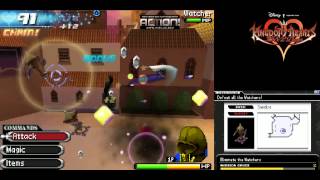 Kingdom Hearts 358/2 Days (DS) - Mission Mode Gameplay (HD Configured/720p HD)