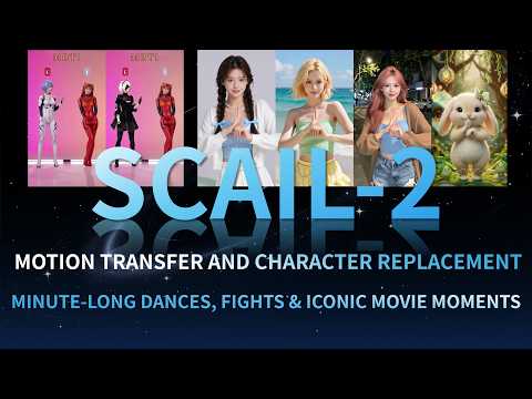SCAIL-2: motion transfer & character replacement — built for minute-long video re-rendering