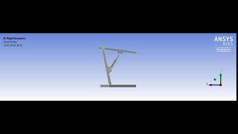 Ansys Workbench 19.1 PORTAL VİNÇ RİGİD DYNAMİCS ANALİZİ MAK.MÜH MESUT CAN ÇAVUŞOĞLU