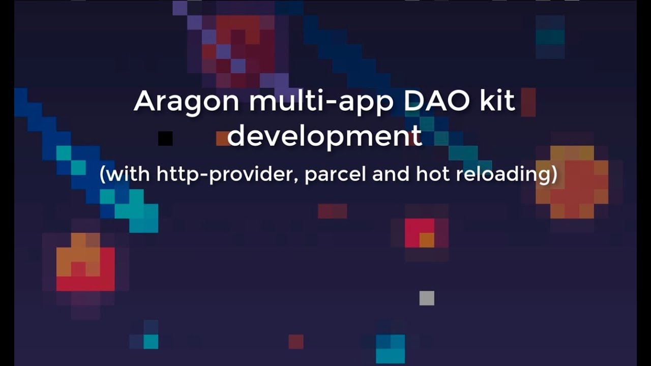Aragon multi-app DAO kit development with http-provider