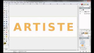 Cut out text - GIMP Tutorial