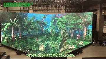 3D LED Wall + Floor Display (Immersive LED / XR Studio)