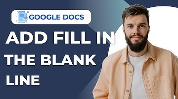 How to Add a Fill in the Blank Line in Google Docs