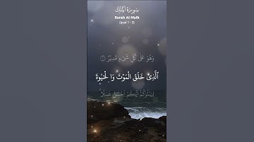 سورة الملك المنجية من عذاب القبر.