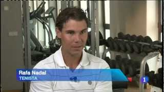 Nadal at his gym in Manacor, Mallorca (Spain)