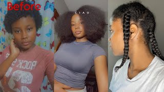 My Natural Hair Routine For Length Retention\/ How to grow long natural hair