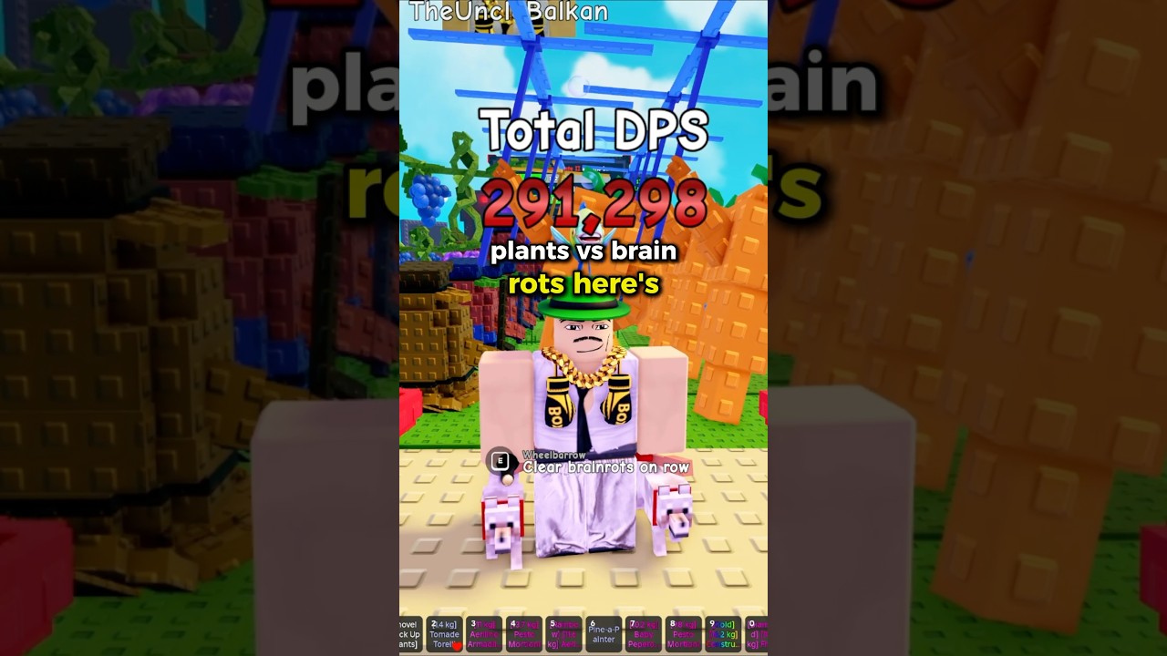 The best combo for massive damage in Plants vs Brainrots 🌺 #roblox