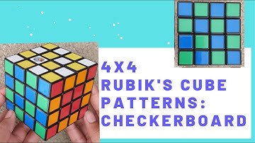 How to make the Checker board pattern on a 4x4 Rubik