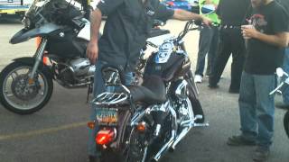SuperTrapp Mean Mothers sound demo on a 2010 Dyna Super Glide.avi