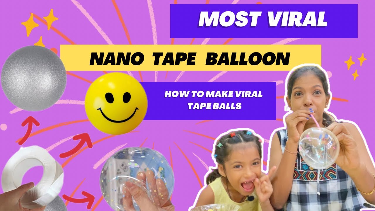 How to make viral tape Balls easy step fun time diy nanotape