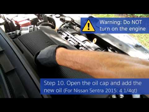 Oil changing Step-by-Step (Nissan Sentra 2013-2019) - DIY