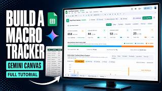 Macro Tracker Database + Dashboard  in Google Sheets with Gemini Canvas (One Prompt)