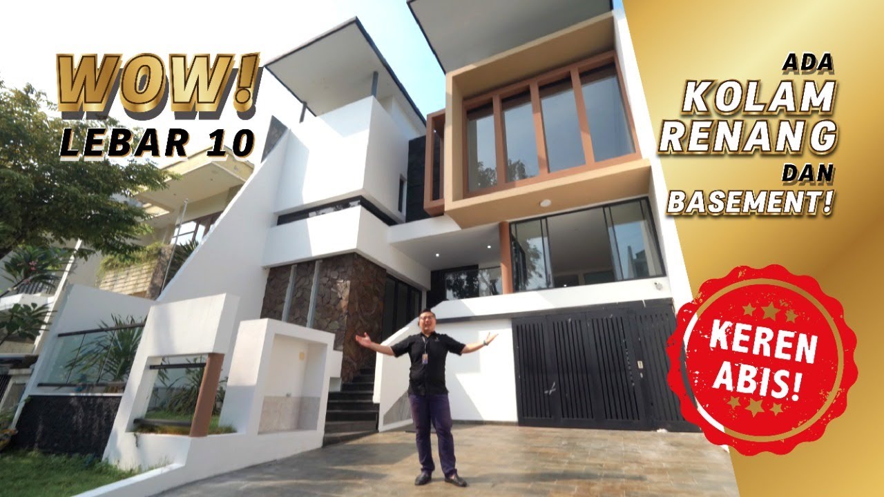 TONTON DULU! REVIEW RUMAH LEBAR 10 SPLIT LEVEL DENGAN KOLAM RENANG! DIJAMIN PASTI SUKA & BETAH!