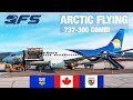 Flying a Canadian North 737-300 COMBI to the Arctic