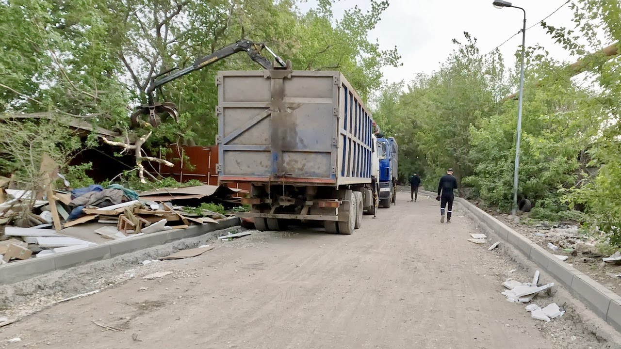 В Самаре активно сносят гаражи в районе ЖД платформы Стахановской - YouTube