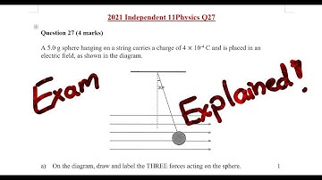 2021 Independent Q27 - Charged Particle on a String