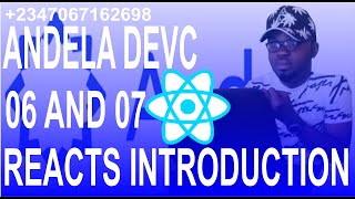 Information Andela DevC 06 and 07 Reactjs Introduction Guide