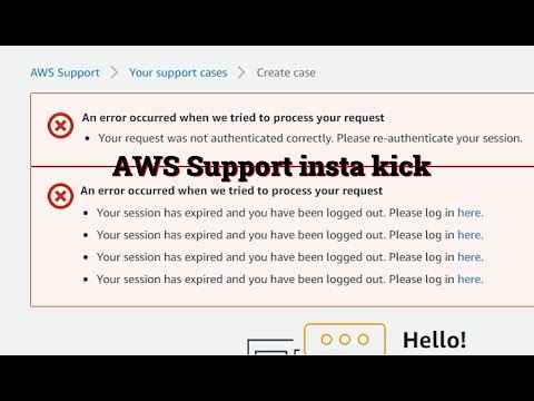 AWS Support login issue - can log in, but cannot open a case