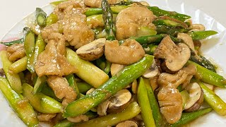 Stir Fry Asparagus  with Chicken