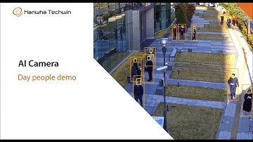 Hanwha Techwin Wisenet P series AI camera demo video Tecgin