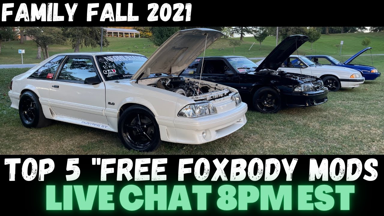 [LIVE] TOP 5 "Free" Foxbody Mods You Can Do SHOP TALK GARAGE!