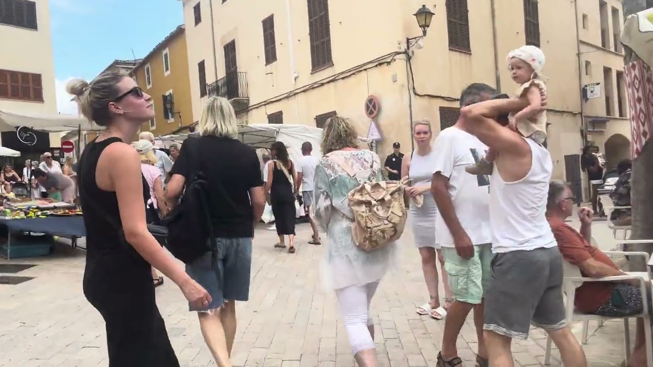 Weekend Market Walk Cala Bona, Mallorca Spain