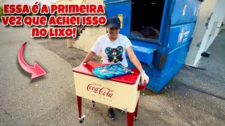 Dumpster diving! Primeira vez que achei isso no lixo dos Estados Unidos!🇺🇸