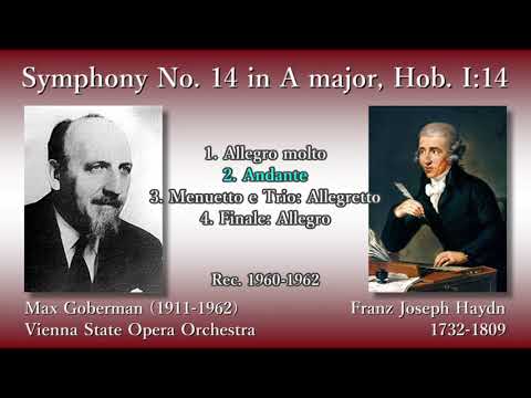 Haydn: Symphony No. 14, Goberman & Vienna State OperaO (1960