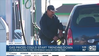 Gas prices could go down soon as Valley gas stations switch to winter blend