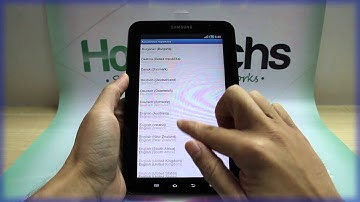 How to Change the Language on Samsung GALAXY Tab