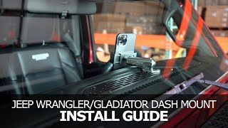 Jeep Wrangler/Gladiator (JL/JT) Dash Mount Install Guide