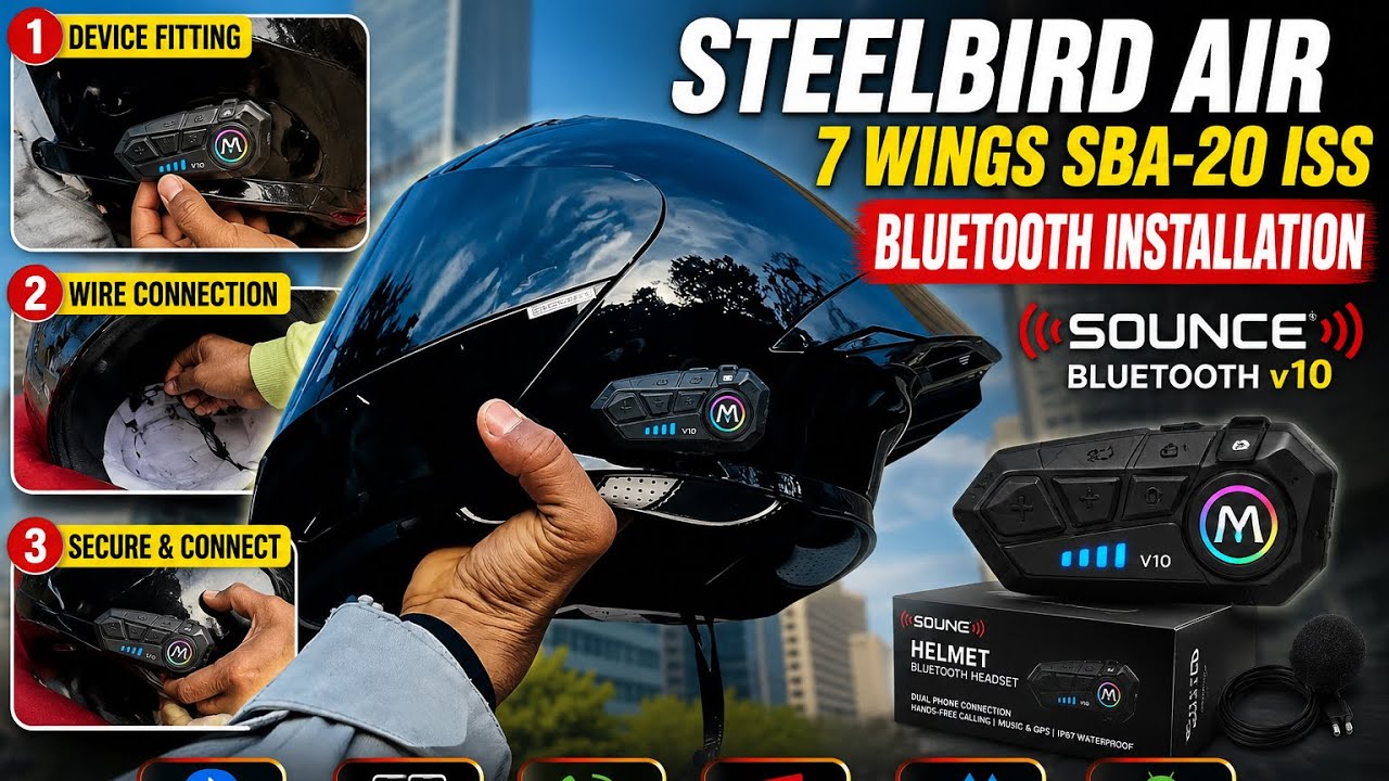 Bluetooth Speaker Steelbird Speaker Helmet Motocross Helmet Steelbird Bluetooth Helmet Steelbird Helmet With Speaker  Steelbird Helmet With Speaker
