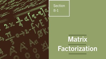 Matrix Factorization